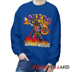 Rare Vintage Warren Lotas Los Angeles Lakers Hollywood Sweatshirt