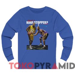 Rare Vintage Who's a Kobe Stopper 2009 Playoffs Tee Royal Blue Long sleeved