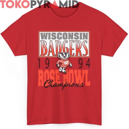 Rare Vintage Wisconsin Badgers 1994 Rose Bowl Shirt