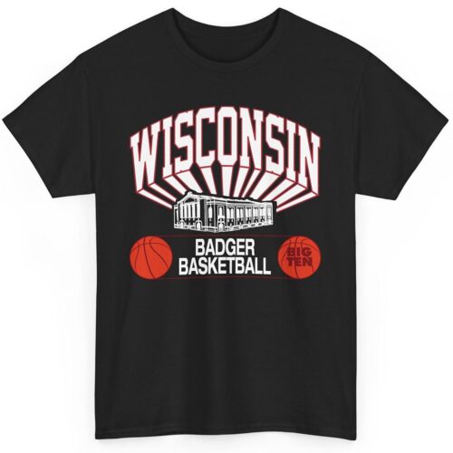 Rare Vintage Wisconsin Badgers Basketball Big Ten Shirt