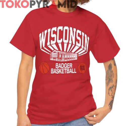 Rare Vintage Wisconsin Badgers Basketball Big Ten Shirt