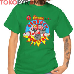 Rare Vtg AMF Coca Cola Flintstones Bedrock Bowlers Shirt