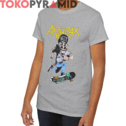 Rare Vtg Anthrax Not Man Riding Skateboard Mosh It Up Shirt