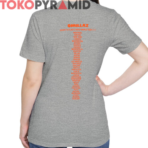 Rare Vtg Gorillaz 2010 Plastic Beach Tour Shirt Rare Vtg Gorillaz 2010 Plastic Beach Tour Shirt
