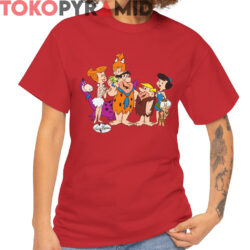 Rare Vtg Hanna Barbera The Flintstones Family Shirt
