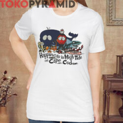 Rare Vtg Happiness Is High Tide On Cape Cod Shirt