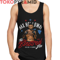 Rare Max Holloway The Blessed Hawaii UFC Shirt 4 Rare Vtg Max Holloway The Blessed Hawaii UFC Shirt