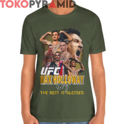 Rare Vtg UFC Max Holloway The Best Is Blessed Shirt