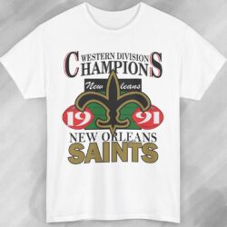 Rare Western Division Champions 1991 New Orleans Saints Shirt