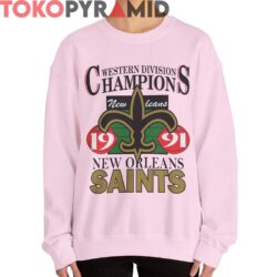 Rare Western Division Champions 1991 New Orleans Saints Shirt