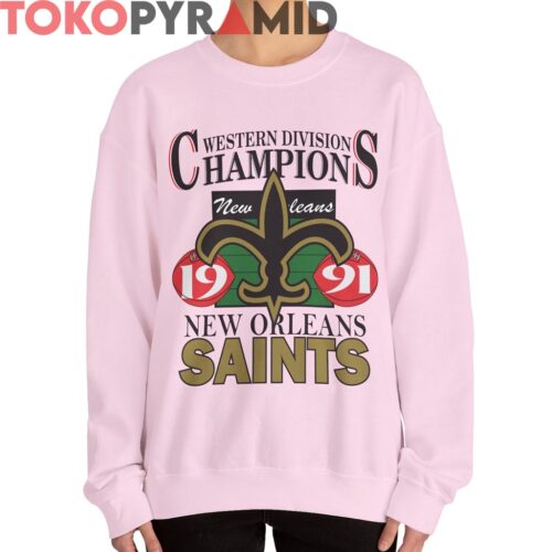 Rare Western Division Champions 1991 New Orleans Saints Shirt