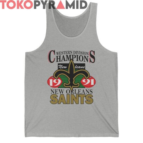 Rare Western Division Champions 1991 New Orleans Saints Shirt