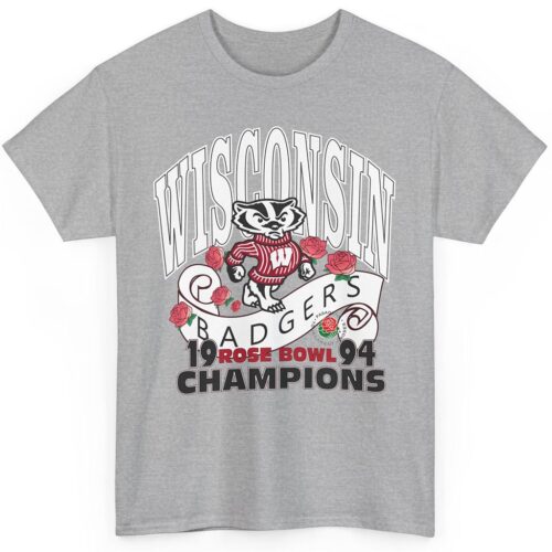 Rare Wisconsin Badgers 1994 Rose Bowl Champs Shirt