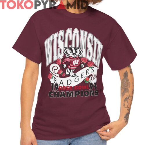 Rare Wisconsin Badgers 1994 Rose Bowl Champs Shirt