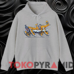 Ray Harroun Marmon Wasp Caricature Shirt 3 Ray Harroun Marmon Wasp Caricature Shirt Grey Hoodie