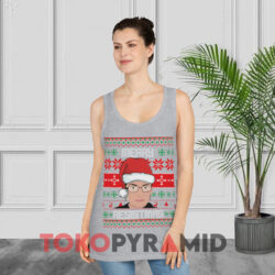 RBG Ugly Christmas Merry Resistmas Holiday Sweatshirt 2 Rbg Ugly Christmas Merry Resistmas Holiday Grey Tank Top