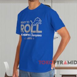 Ready To Roll Detroit Lions Nfc North Champions Shirt Blue T shirt