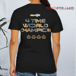 Red Bull Racing 2024 World Champion Winner Max Verstappen T shirt Back