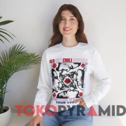 Red Hot Chili Peppers Blood Sugar Sex Magik Tour 1991 T-shirt 2 Red Hot Chili Peppers Blood Sugar Sex Magik Tour 1991 T shirt White Sweatshirt
