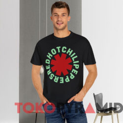 Red Hot Chili Peppers Logo T shirt Black T shirt