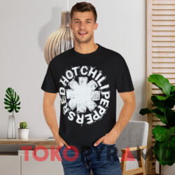 Red Hot Chili Peppers Logo Texture T shirt Black T shirt
