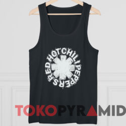 Red Hot Chili Peppers Logo Texture T-shirt 4 Red Hot Chili Peppers Logo Texture T shirt Black TankTop