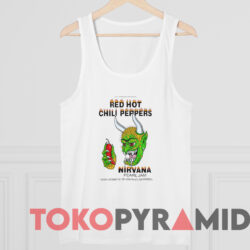 Red Hot Chili Peppers Nirvana Pearl Jam T-shirt 4 Red Hot Chili Peppers Nirvana Pearl Jam T shirt White TankTop