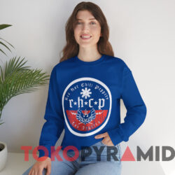 Red Hot Chili Peppers RHCP Los Angeles T-shirt 3 Red Hot Chili Peppers Rhcp Los Angeles T shirt Blue Sweatshirt