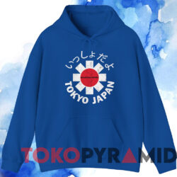 Red Hot Chili Peppers Tokyo Japan T shirt Blue Hoodie