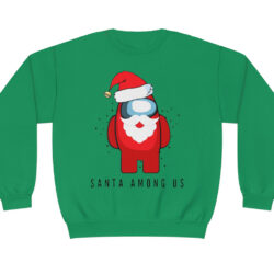 Red Santa Among Us Sweatshirt 5 Red Santa Among Us Sweatshirt