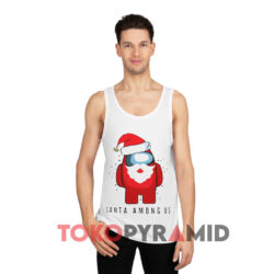 Red Santa Among Us White Tank Top
