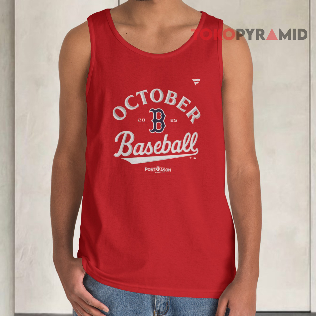 Red Sox 2025 October Baseball Tank Top Red Sox 2025 October Baseball Tank Top