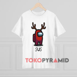 Reindeer Among Us Sus Christmas White T shirt