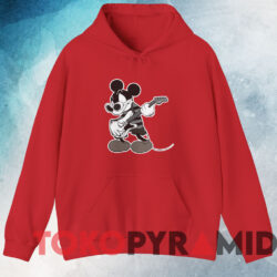 Revenge Mickey Cobain Double-Sided T-shirt 3 Revenge Mickey Cobain Double sided T shirt Red Hoodie