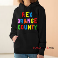 Rex Orange County Embroidered Magnet Black T shirt