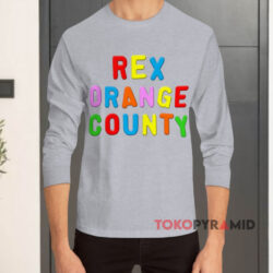 Rex Orange County Embroidered Magnet Grey Long sleeved