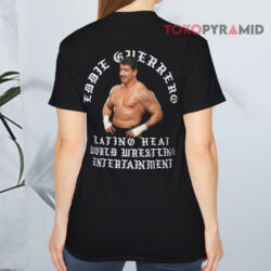 Rey Mysterio Eddie Guerrero Latino Heat World Wrestling Black T shirt