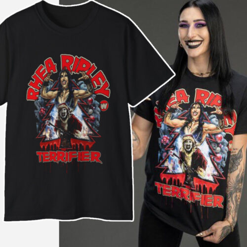 Rhea Ripley Bloody Christmas Tree T shirt