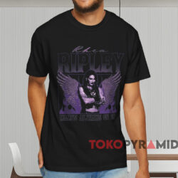 Rhea Ripley Winged Portrait Mami’s Always On Top Shirt Black T shirt