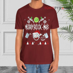 Rick And Morty Merry Swiftmas Merry Rickmas Ugly Christmas T shirt