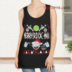 Rick And Morty Merry Swiftmas Merry Rickmas Ugly Christmas Tank Top