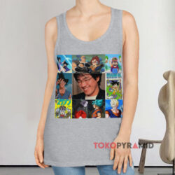Rip Akira Toriyama Dragon Ball Grey Tank Top