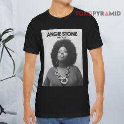 Rip Angie Stone 1961 2025 Tribute Soul Music R&b Black T shirt
