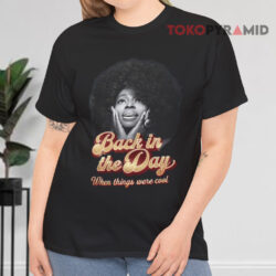 Rip Angie Stone Tribute Shirt Back In The Days When Things Were Cool Black T shirt