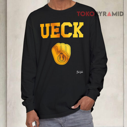 Rip Bob Uecker Mr Baseball Milwaukee Brewers Logo Long sleeved Rip Bob Uecker Mr Baseball Milwaukee Brewers Logo Long sleeved
