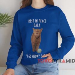 RIP Cala I Go Meow Cat Shirt 4 Rip Cala I Go Meow Cat Shirt Blue Sweatshirt