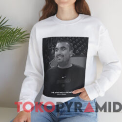 Rip Dejan Milojević 1977-2024 Shirt 2 Rip Dejan Milojević 1977 2024 Shirt White Sweatshirt