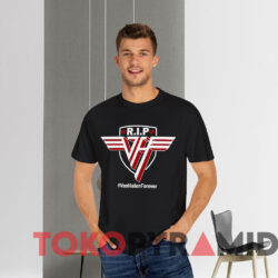 Rip Eddie Van Halen T shirt Black T shirt