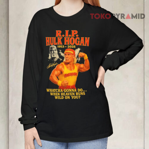 Rip Hulk Hogan Vintage 2025 Signature Long sleeved Rip Hulk Hogan Vintage 2025 Signature Long sleeved