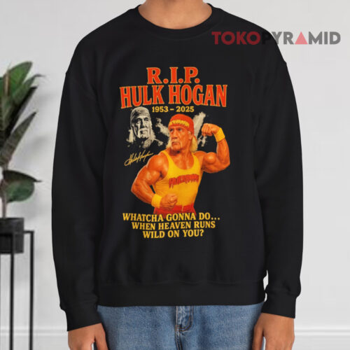 Rip Hulk Hogan Vintage 2025 Signature Sweatshirt Rip Hulk Hogan Vintage 2025 Signature Sweatshirt